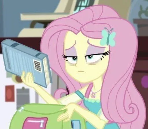 💀 Стикер «Fluttershy Флаттершай» для Telegram