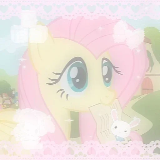 🤍 Стикер «Fluttershy Флаттершай» для Telegram