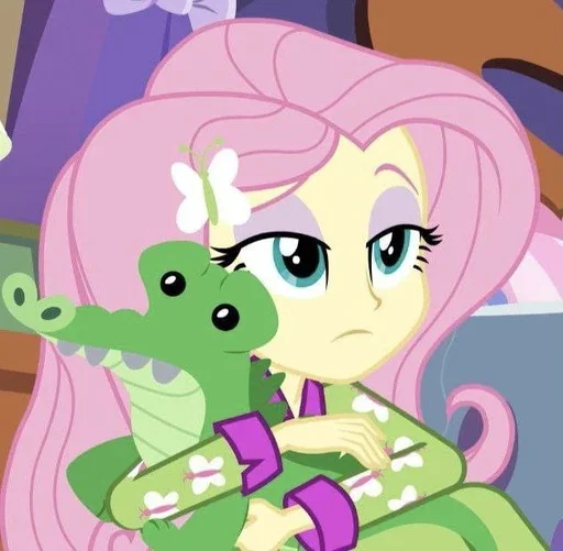 🤨 Стикер «Fluttershy Флаттершай» для Telegram