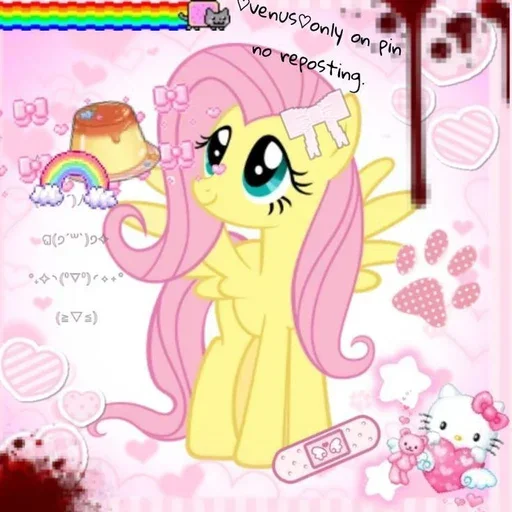 🍋 Стикер «Fluttershy Флаттершай» для Telegram