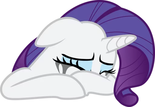 😢 Стикер «Rarity» для Telegram