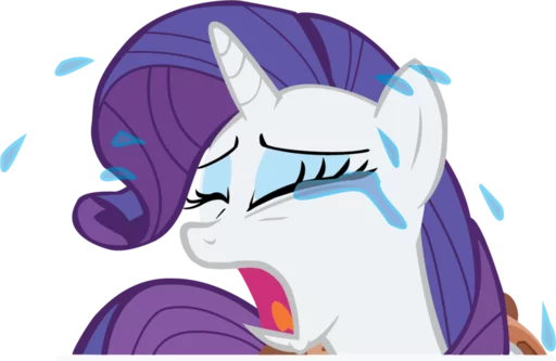 😢 Стикер «Rarity» для Telegram