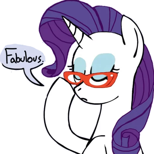 💅 Стикер «Rarity» для Telegram