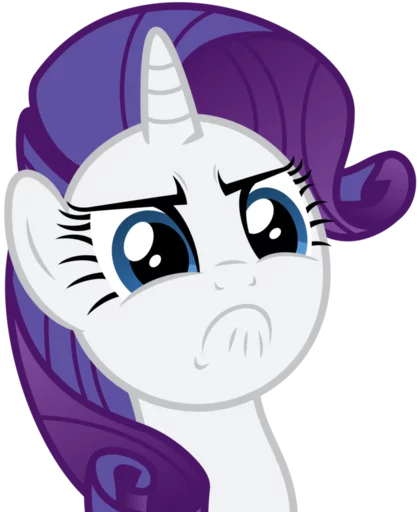😠 Стикер «Rarity» для Telegram
