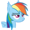☹️ Эмодзи «Pony bats» для Telegram