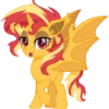 🌥 Эмодзи «Pony bats» для Telegram