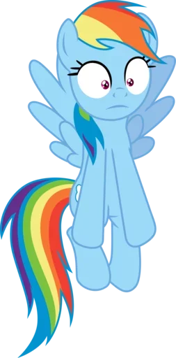 😐 Стикер «MLP Rainbow Dash» для Telegram