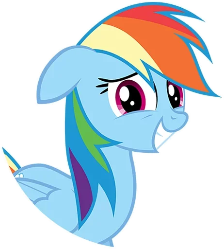 😬 Стикер «MLP Rainbow Dash» для Telegram