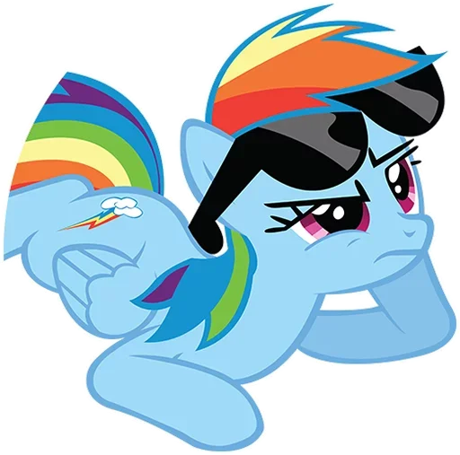 🤨 Стикер «MLP Rainbow Dash» для Telegram