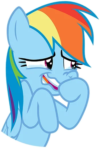 😂 Стикер «MLP Rainbow Dash» для Telegram