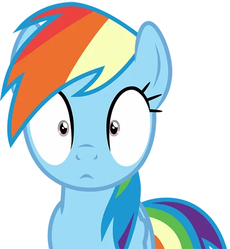 😳 Стикер «MLP Rainbow Dash» для Telegram