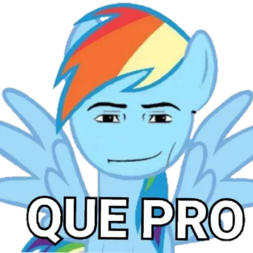 😎 Стикер «MLP Rainbow Dash» для Telegram