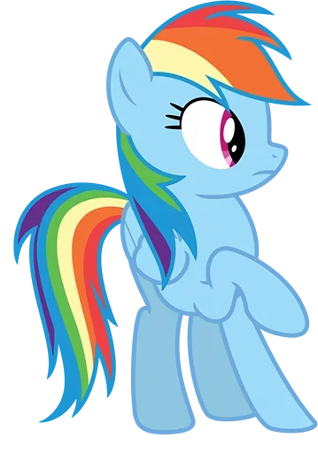 🤨 Стикер «MLP Rainbow Dash» для Telegram