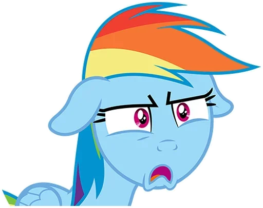 🤨 Стикер «MLP Rainbow Dash» для Telegram