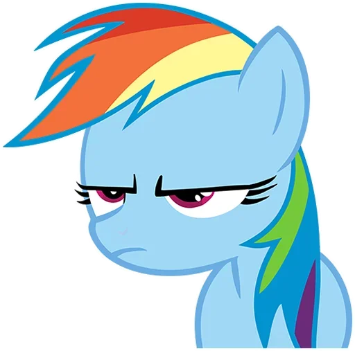 😒 Стикер «MLP Rainbow Dash» для Telegram