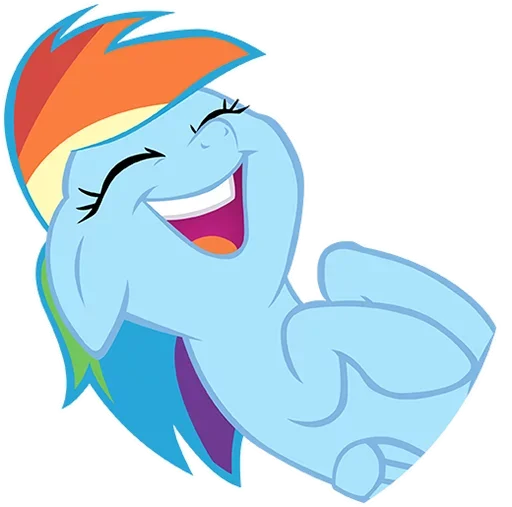 🤣 Стикер «MLP Rainbow Dash» для Telegram