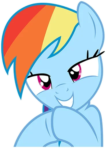 😈 Стикер «MLP Rainbow Dash» для Telegram