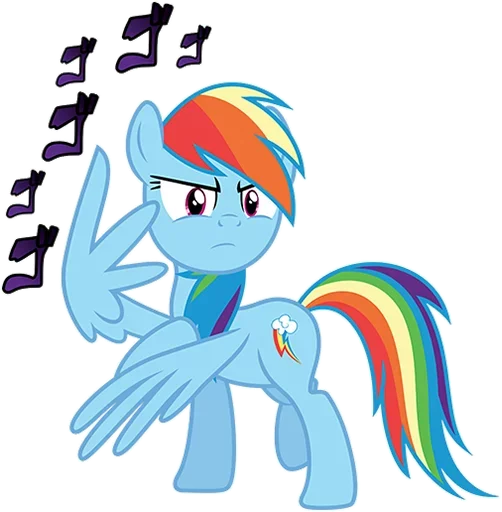 Стикерпак MLP Rainbow Dash для Telegram