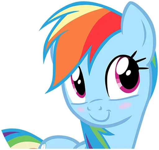 😊 Стикер «MLP Rainbow Dash» для Telegram