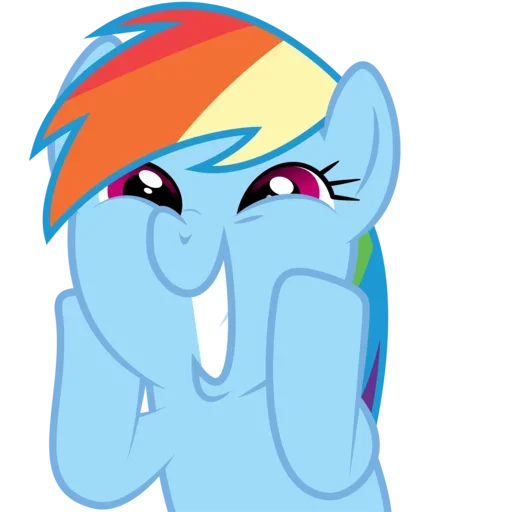 😍 Стикер «MLP Rainbow Dash» для Telegram