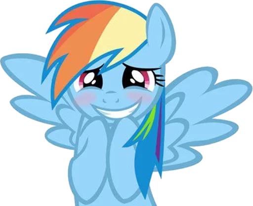 😋 Стикер «MLP Rainbow Dash» для Telegram