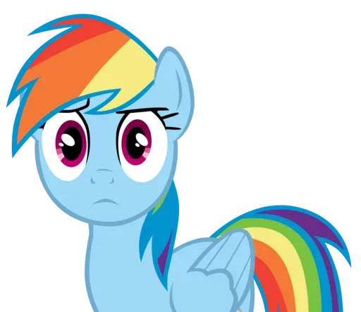 🤨 Стикер «MLP Rainbow Dash» для Telegram