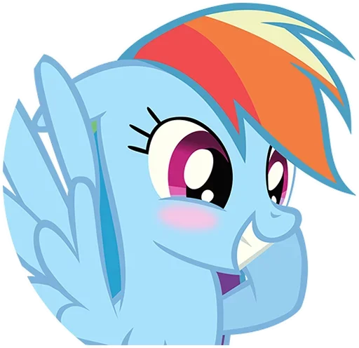 😳 Стикер «MLP Rainbow Dash» для Telegram