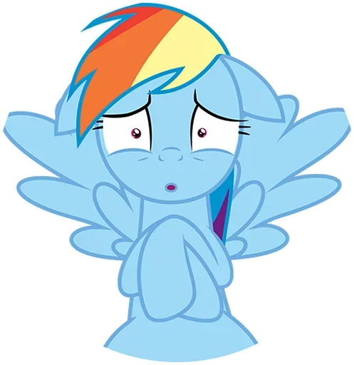 😰 Стикер «MLP Rainbow Dash» для Telegram