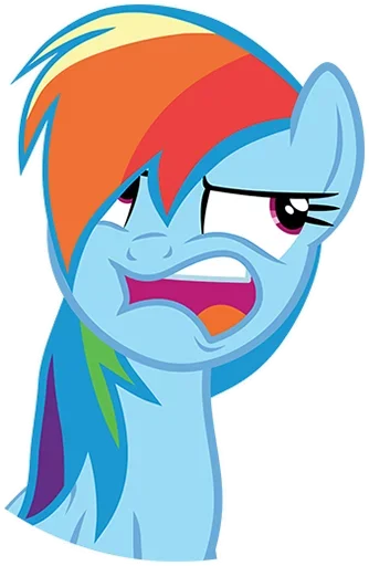 😒 Стикер «MLP Rainbow Dash» для Telegram