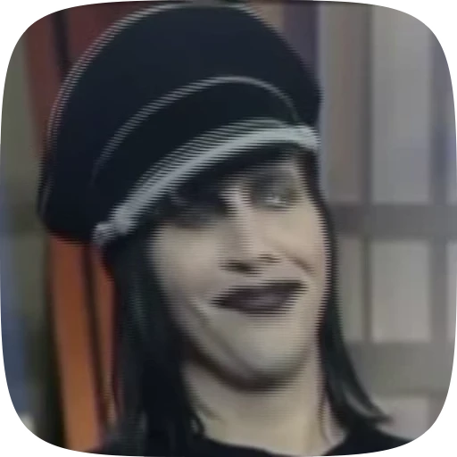😊 Стикер «Marilyn Manson» для Telegram