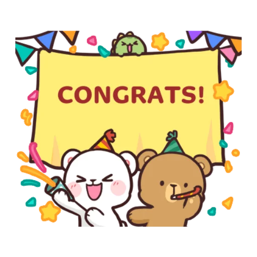 🥳 Стикер «Milk & Mocha Everyday» для Telegram