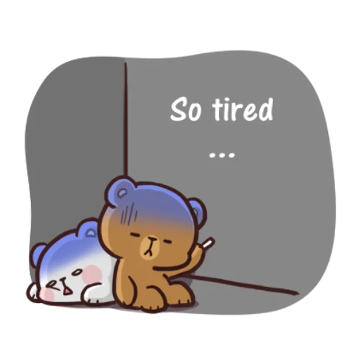 😣 Стикер «Milk & Mocha Everyday» для Telegram