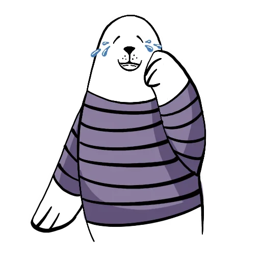 😚 Стикер «Мне лень-я Тюлень» для Telegram