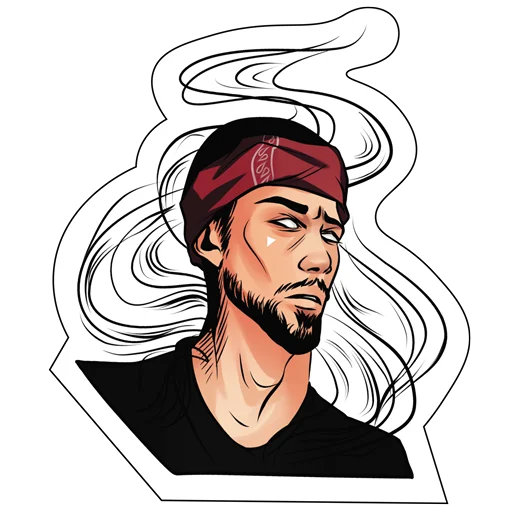 Стикерпак MNOGOZNAAL X GLOBAL RAVE для Telegram