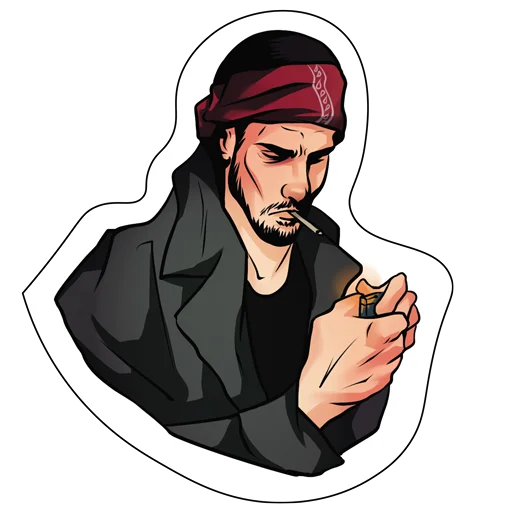 🚬 Стикер «MNOGOZNAAL X GLOBAL RAVE» для Telegram
