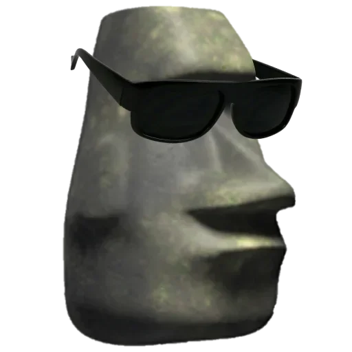 🗿 Стикер «Moai Моаи» для Telegram
