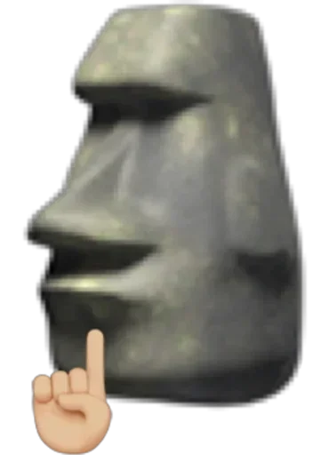 🗿 Стикер «Moai Моаи» для Telegram