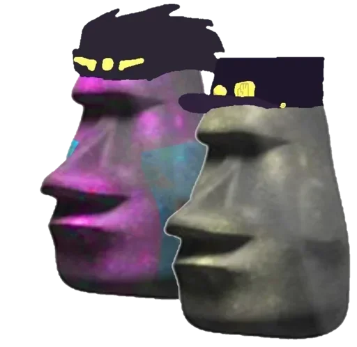 🗿 Стикер «Moai Моаи» для Telegram