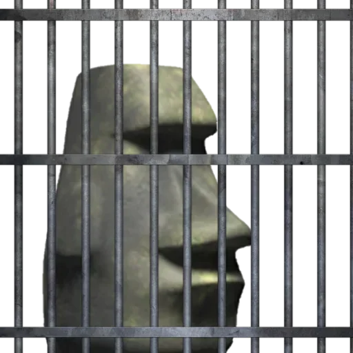 🗿 Стикер «Moai Моаи» для Telegram