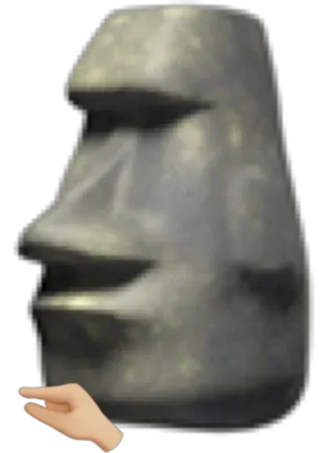 🗿 Стикер «Moai» для Telegram