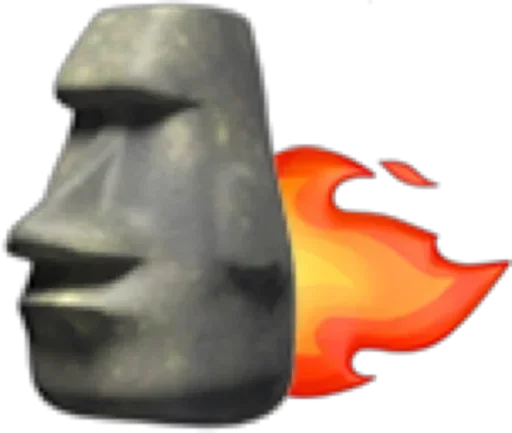🗿 Стикер «Moai» для Telegram