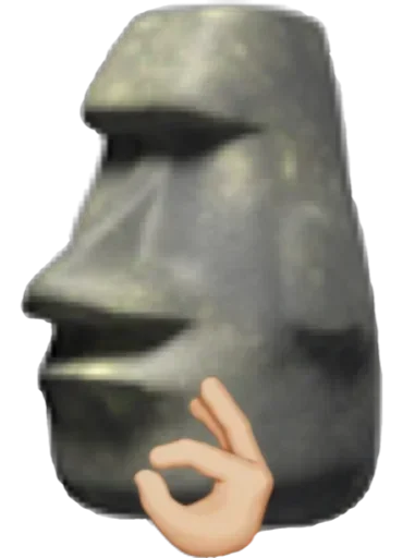 🗿 Стикер «Moai» для Telegram