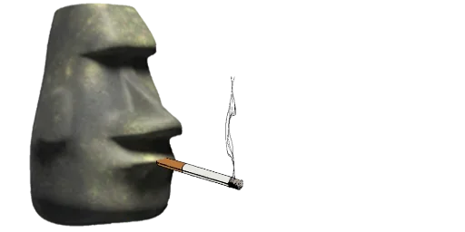 🗿 Стикер «Moai» для Telegram