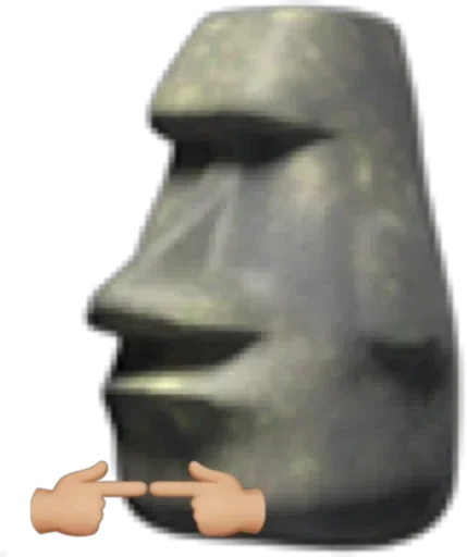 🗿 Стикер «Moai» для Telegram
