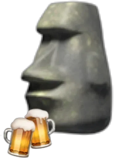 🗿 Стикер «Moai» для Telegram