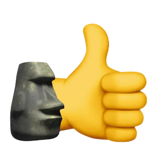 🗿 Стикер «Moai» для Telegram