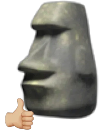 🗿 Стикер «Moai» для Telegram
