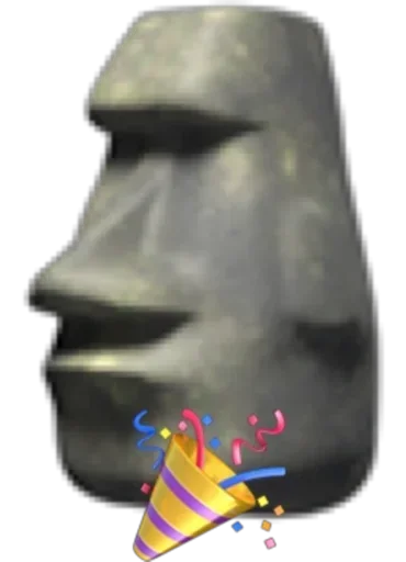 🗿 Стикер «Moai» для Telegram