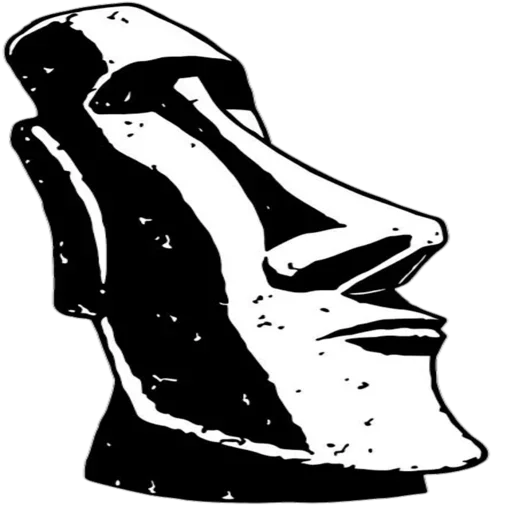 🗿 Стикер «Moai» для Telegram