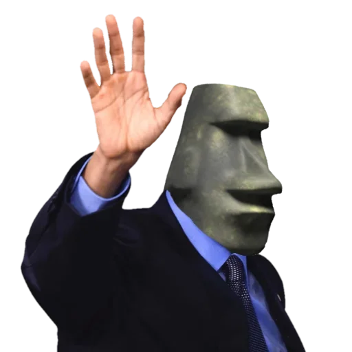 🗿 Стикер «Moai» для Telegram